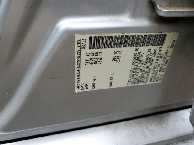 Photo 10 from auction – 2012 NISSAN ALTIMA BAS with VIN 1N4AL2AP2CC242249