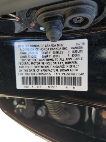 Photo 10 from auction – 2019 HONDA CIVIC LX with VIN 2HGFC2F63KH561205