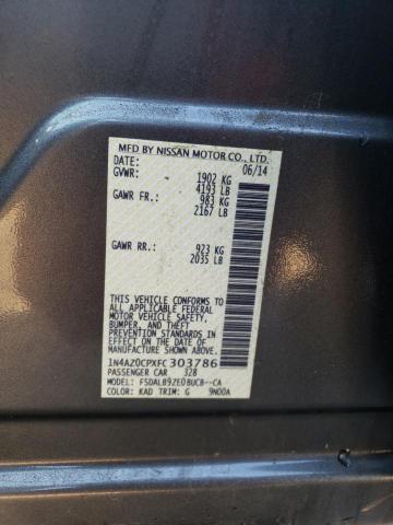 Photo 10 from auction – 2015 NISSAN LEAF S with VIN 1N4AZ0CPXFC303786