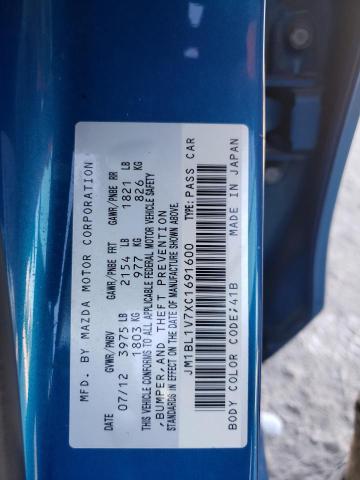 Photo 10 from auction – 2012 MAZDA 3 I with VIN JM1BL1V7XC1691600