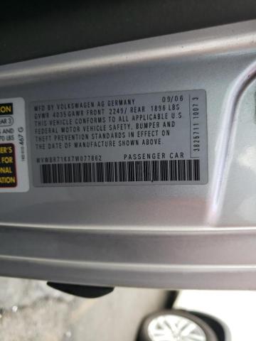 Photo 10 from auction – 2007 VOLKSWAGEN RABBIT with VIN WVWBR71KX7W077862