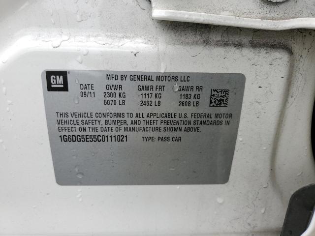 Photo 10 from auction – 2012 CADILLAC CTS LUXURY with VIN 1G6DG5E55C0111021