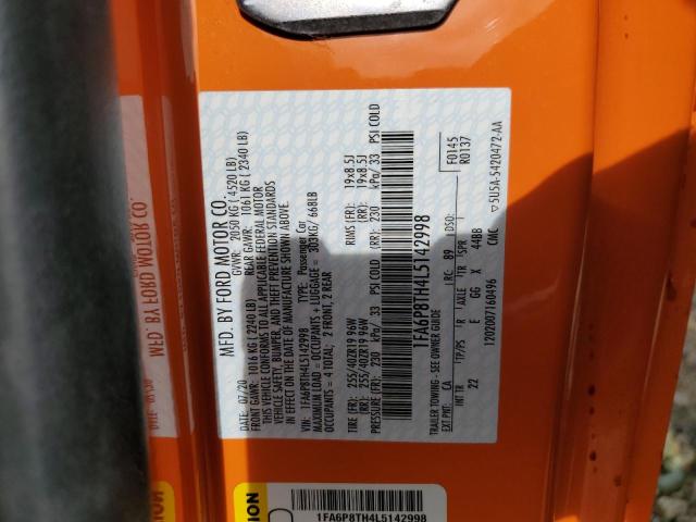 Photo 10 from auction – 2020 FORD MUSTANG with VIN 1FA6P8TH4L5142998