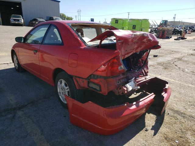 Photo 3 from auction – 2001 HONDA CIVIC LX with VIN 1HGEM22511L121698