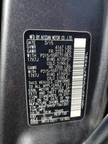 Photo 10 from auction – 2015 NISSAN JUKE S with VIN JN8AF5MV5FT561201