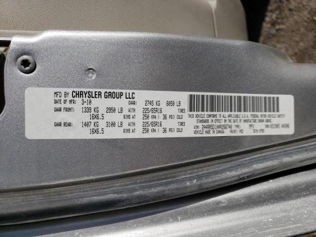 Photo 10 from auction – 2010 CHRYSLER TOWN & COU with VIN 2A4RR5D1XAR266740