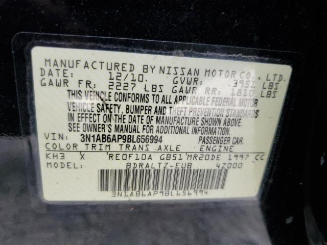 Photo 10 from auction – 2011 NISSAN SENTRA 2.0 with VIN 3N1AB6AP9BL656994