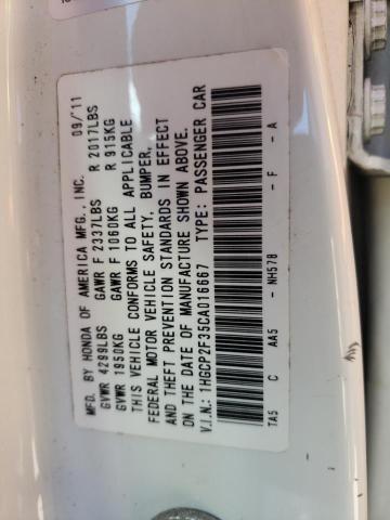 Photo 10 from auction – 2012 HONDA ACCORD LX with VIN 1HGCP2F35CA016667