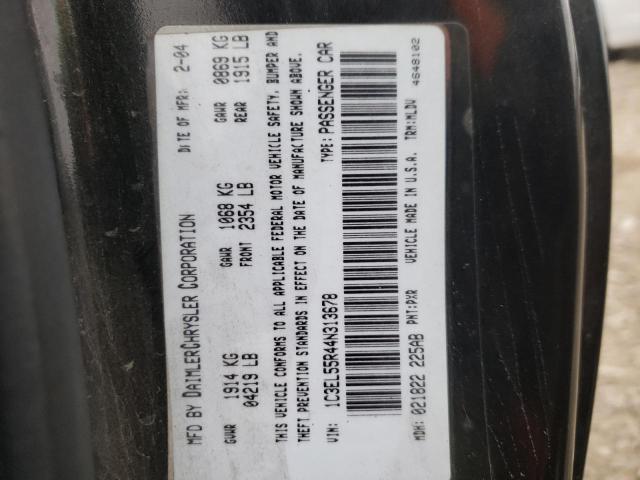 Photo 10 from auction – 2004 CHRYSLER SEBRING LX with VIN 1C3EL55R44N313678