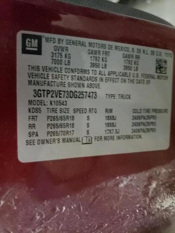 Photo 10 from auction – 2013 GMC SIERRA K15 with VIN 3GTP2VE73DG257473