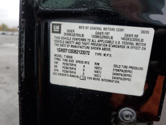 Photo 10 from auction – 2006 CHEVROLET TRAILBLAZE with VIN 1GNDT13S062123572