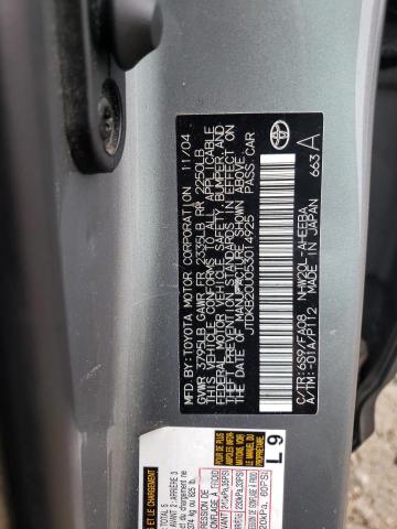 Photo 10 from auction – 2005 TOYOTA PRIUS with VIN JTDKB20U053014925