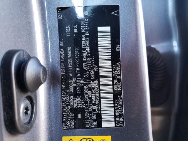 Photo 10 from auction – 2017 LEXUS RX 350 BAS with VIN 2T2ZZMCA3HC056584