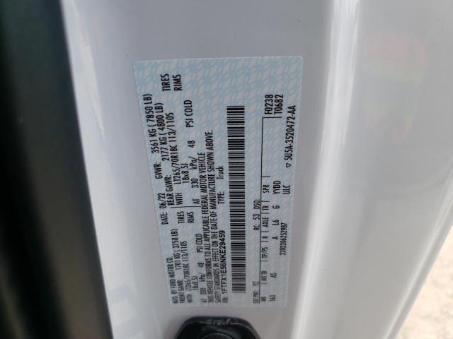 Photo 10 from auction – 2022 FORD F150 SUPER with VIN 1FTFX1E56NKE29459