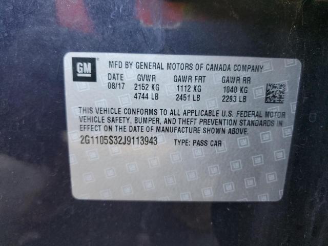 Photo 10 from auction – 2018 CHEVROLET IMPALA LT with VIN 2G1105S32J9113943
