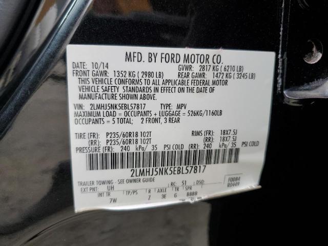 Photo 10 from auction – 2014 LINCOLN MKT with VIN 2LMHJ5NK5EBL57817