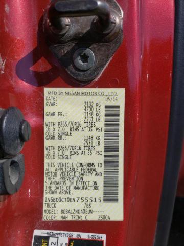 Photo 10 from auction – 2014 NISSAN FRONTIER S with VIN 1N6BD0CT0EN755515