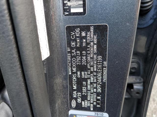 Photo 10 from auction – 2020 KIA FORTE FE with VIN 3KPF24AD6LE161199