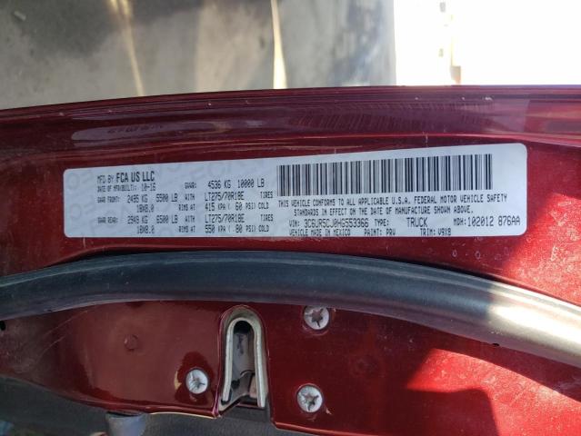 Photo 10 from auction – 2017 RAM 2500 ST with VIN 3C6UR5CJ0HG553366
