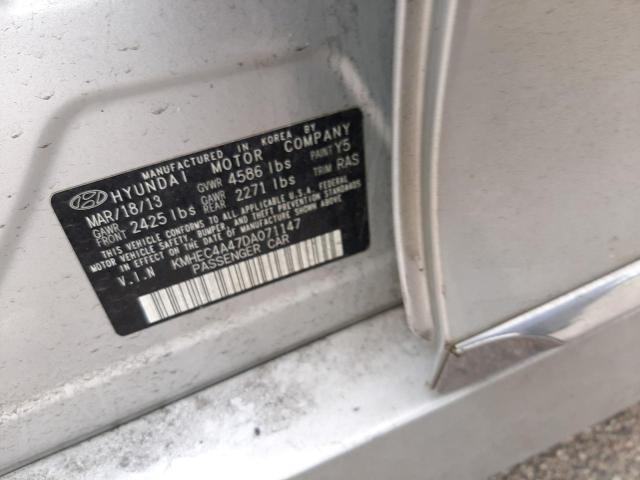Photo 10 from auction – 2013 HYUNDAI SONATA HYB with VIN KMHEC4A47DA071147