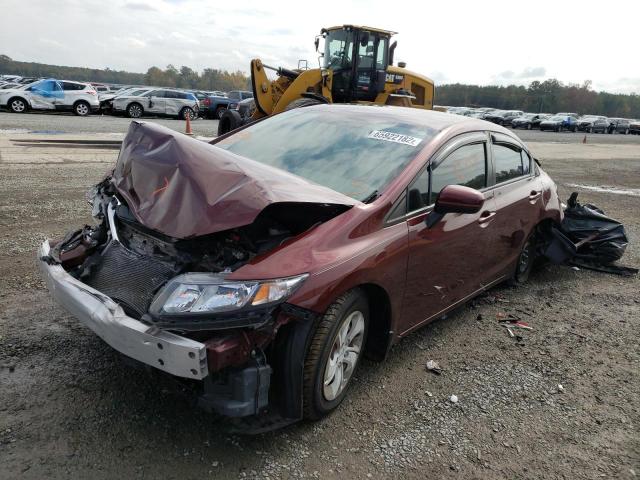 Photo 2 from auction – 2014 HONDA CIVIC LX with VIN 2HGFB2F59EH526702