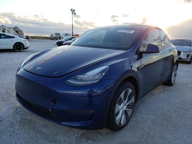 Photo 2 from auction – 2021 TESLA MODEL Y with VIN 5YJYGDEE2MF069709