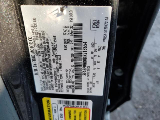 Photo 10 from auction – 2013 FORD FUSION SE with VIN 3FA6P0HR0DR218654