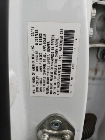 Photo 10 from auction – 2012 HONDA ACCORD LX with VIN 1HGCP2F35CA093538