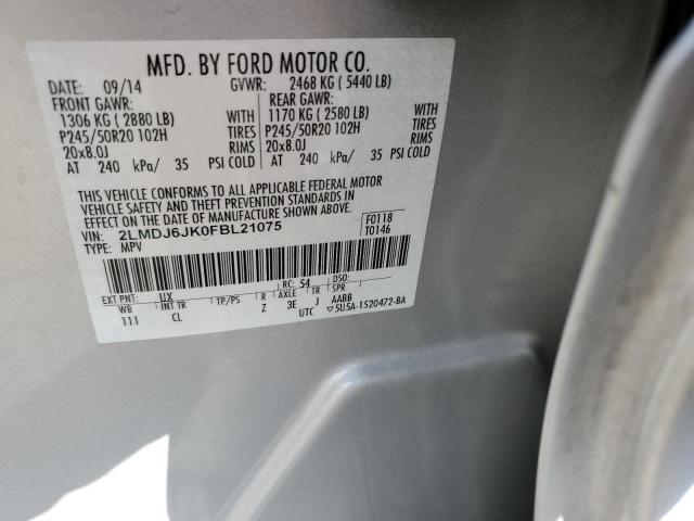 Photo 10 from auction – 2015 LINCOLN MKX with VIN 2LMDJ6JK0FBL21075