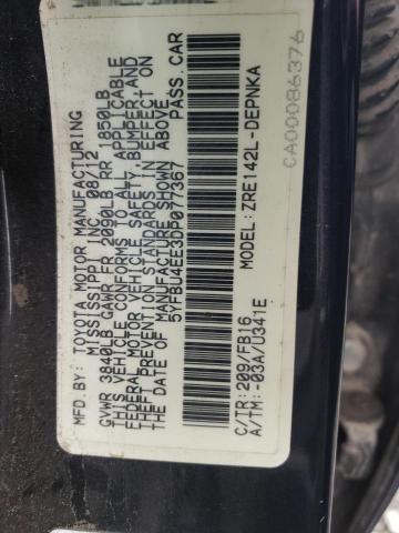 Photo 10 from auction – 2013 TOYOTA COROLLA BA with VIN 5YFBU4EE3DP077367