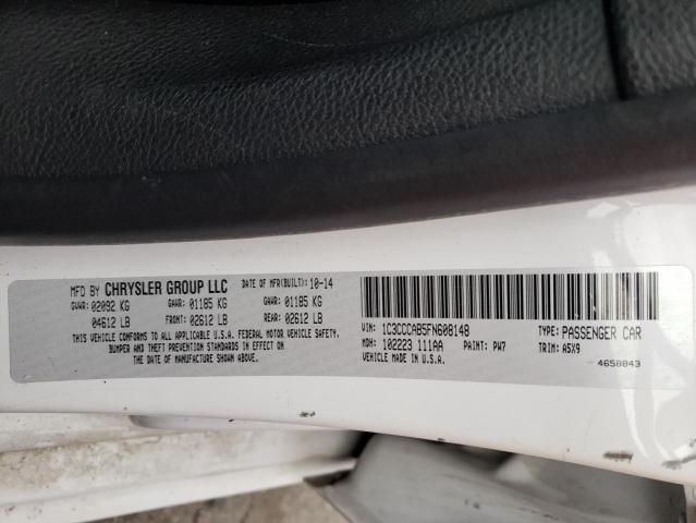 Photo 10 from auction – 2015 CHRYSLER 200 LIMITE with VIN 1C3CCCAB5FN608148