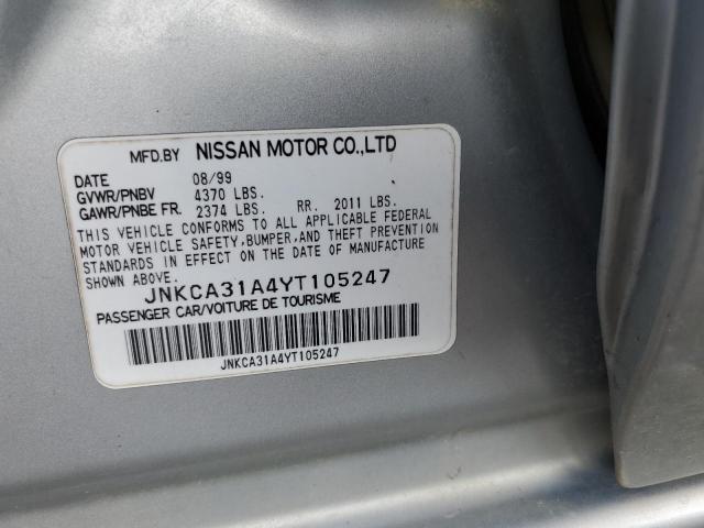 Photo 10 from auction – 2000 INFINITI I30 with VIN JNKCA31A4YT105247
