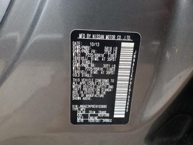 Photo 10 from auction – 2014 NISSAN QUEST S with VIN JN8AE2KP6E9103880