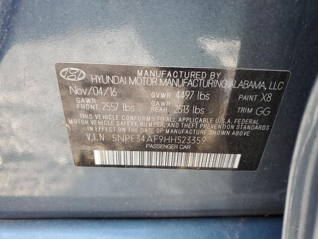 Photo 10 from auction – 2017 HYUNDAI SONATA SPO with VIN 5NPE34AF9HH523359