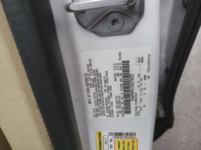 Photo 10 from auction – 2014 FORD FUSION SE with VIN 3FA6P0PU1ER379022