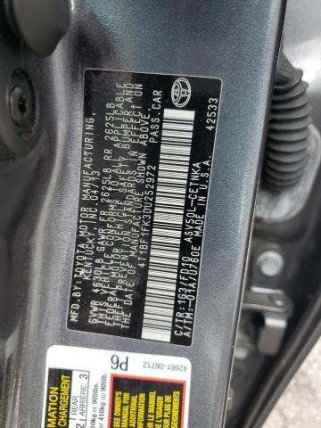 Photo 10 from auction – 2013 TOYOTA CAMRY L with VIN 4T1BF1FK3DU252972