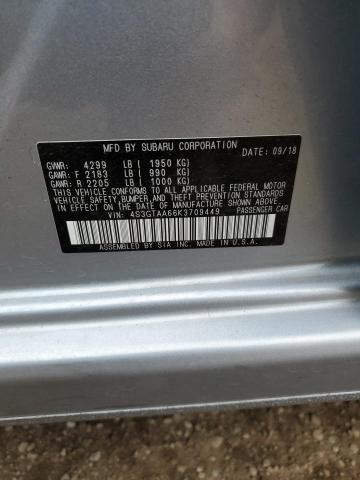 Photo 10 from auction – 2019 SUBARU IMPREZA with VIN 4S3GTAA66K3709449