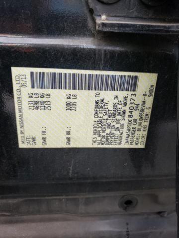 Photo 10 from auction – 2013 NISSAN MAXIMA S with VIN 1N4AA5AP1DC840373