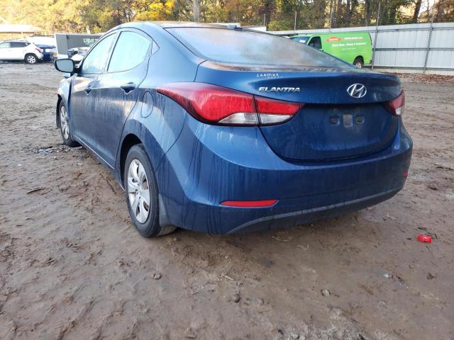 Photo 3 from auction – 2016 HYUNDAI ELANTRA SE with VIN KMHDH4AE0GU567352