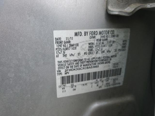 Photo 10 from auction – 2012 FORD EDGE SE with VIN 2FMDK3GCXCBA53865