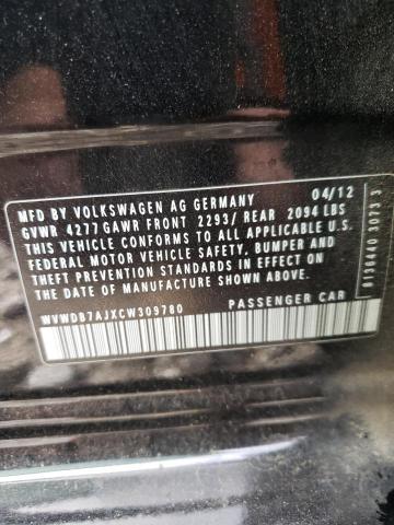 Photo 10 from auction – 2012 VOLKSWAGEN GOLF with VIN WVWDB7AJXCW309780