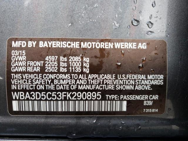 Photo 10 from auction – 2015 BMW 328 D XDRI with VIN WBA3D5C53FK290895