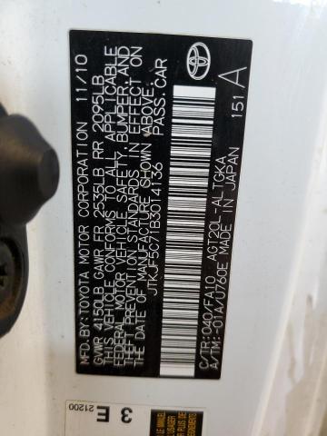 Photo 10 from auction – 2011 TOYOTA SCION TC with VIN JTKJF5C71B3014136