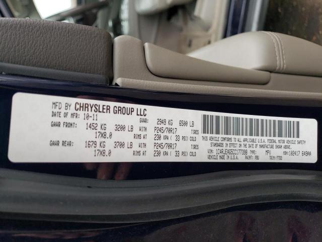Photo 10 from auction – 2012 JEEP GRAND CHER with VIN 1C4RJEAG5CC177398