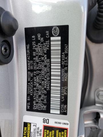 Photo 10 from auction – 2020 LEXUS ES 300H with VIN 58AD21B13LU012636