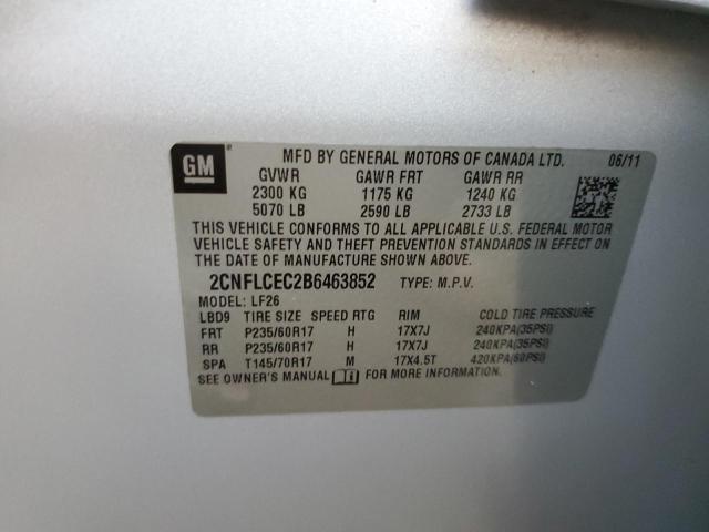 Photo 10 from auction – 2011 CHEVROLET EQUINOX LS with VIN 2CNFLCEC2B6463852