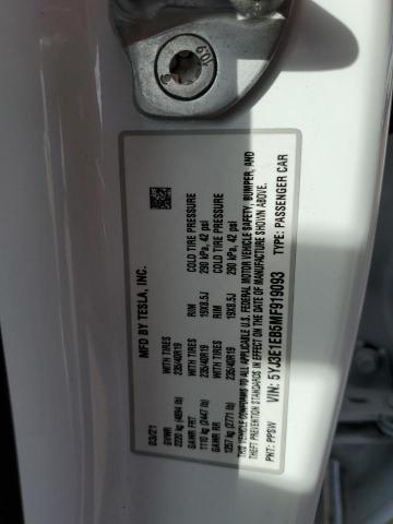 Photo 10 from auction – 2021 TESLA MODEL 3 with VIN 5YJ3E1EB5MF919093