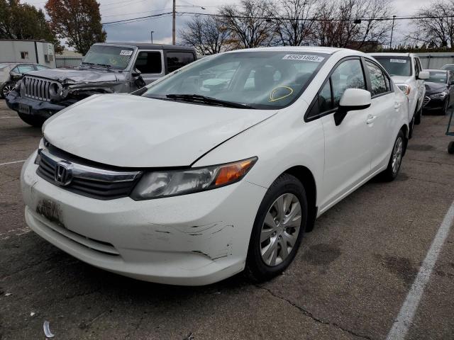 Photo 2 from auction – 2012 HONDA CIVIC LX with VIN 19XFB2F53CE007099
