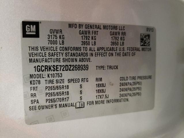 Photo 10 from auction – 2013 CHEVROLET SILVER1500 with VIN 1GCRKSE72DZ268939