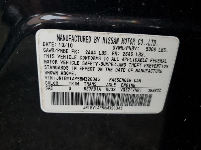 Photo 10 from auction – 2011 INFINITI M37 with VIN JN1BY1AP5BM326345